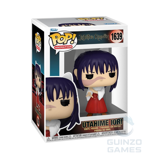 FUNKO POP Animation action figure in scatola: personaggio con capelli scuri e abito rosso