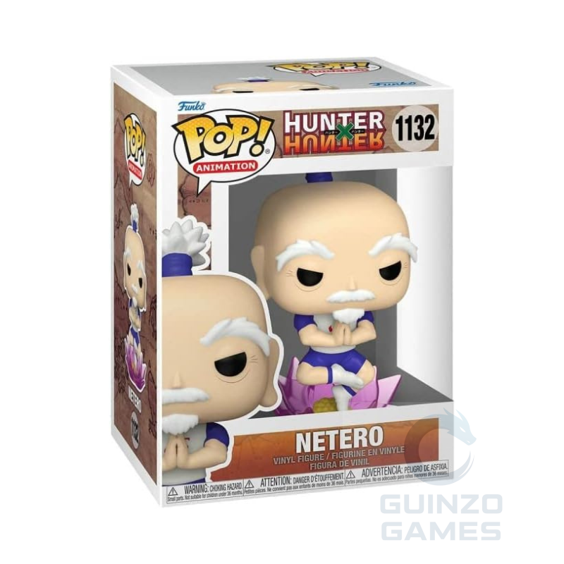 Figura Funko POP Netero da Hunter x Hunter in scatola con cappuccio e mantello