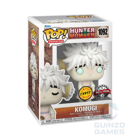 Figura in vinile Funko POP Komugi con capelli bianchi e occhi azzurri
