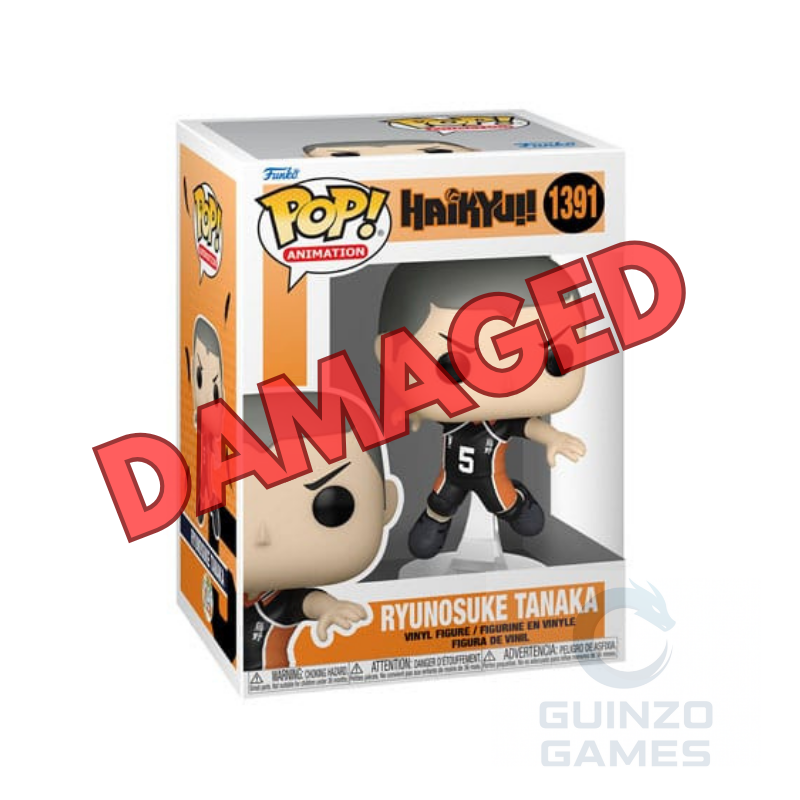 Scatola Funko Pop anime con figurina Ryunosuke Tanaka in abito da gioco