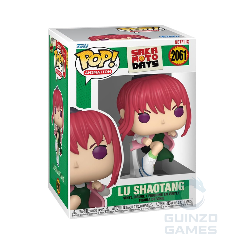 Statua da collezione Funko POP con personaggio chibi dai capelli rossi nella confezione