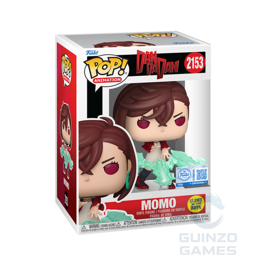 Scatola action figure Funko POP! Dandadan Momo 2153 GITD esclusivo con figura