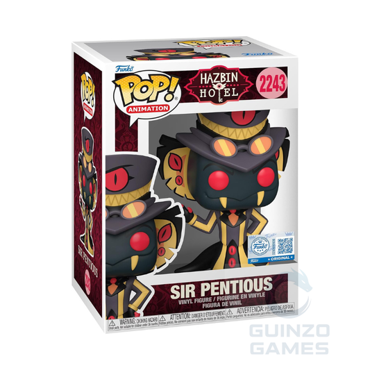 Scatola FUNKO POP Hazbin Hotel con figura Sir Pentious in vinile, 2243 esclusiva