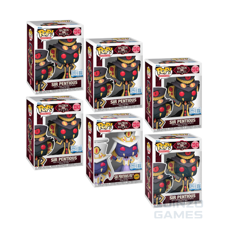 Bundle di figure FUNKO POP Hazbin Hotel con scatole di Sir Pentious, 2243
