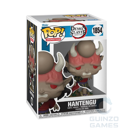 Figurina Funko POP! Hantengu di Demon Slayer in confezione, testa con corna rosse