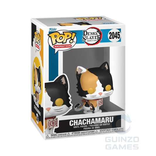 Personaggio Funko POP in vinile: figura Chachamaru, gatto nero e bianco