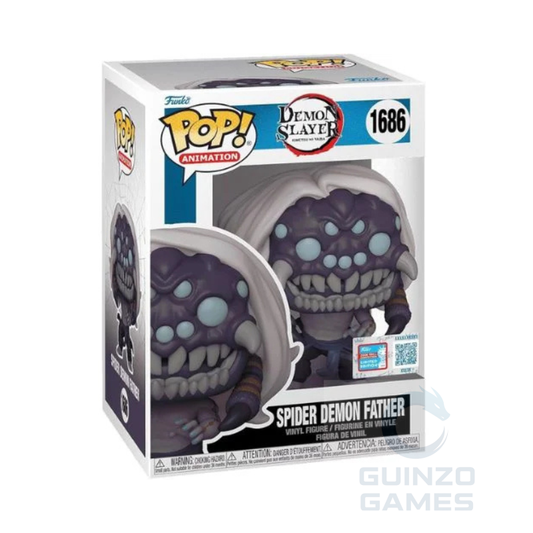 Figura Funko POP in scatola: Spider Demon Father 1686, testa demoniaca viola