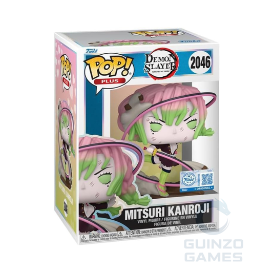 Figura da collezione Funko Pop Mitsuri Kanroji in scatola, capelli verdi e abito rosa.