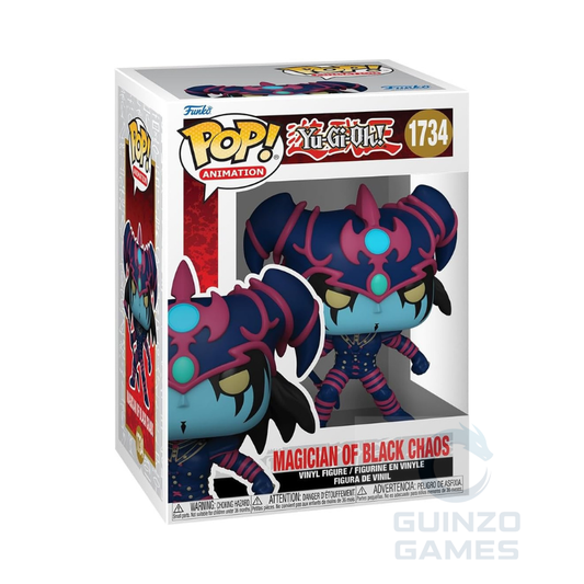 Scatola Funko POP! con figura anime Yugi in abito viola e blu, logo 1734