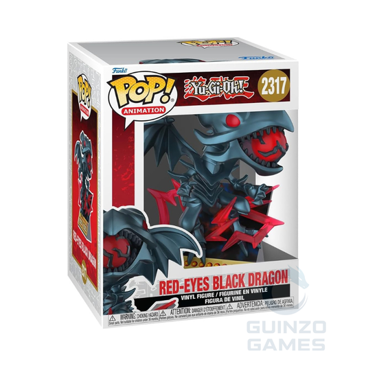 Figura in vinile Funko POP! Animation Drago Nero Occhi Rossi, scatola frontale