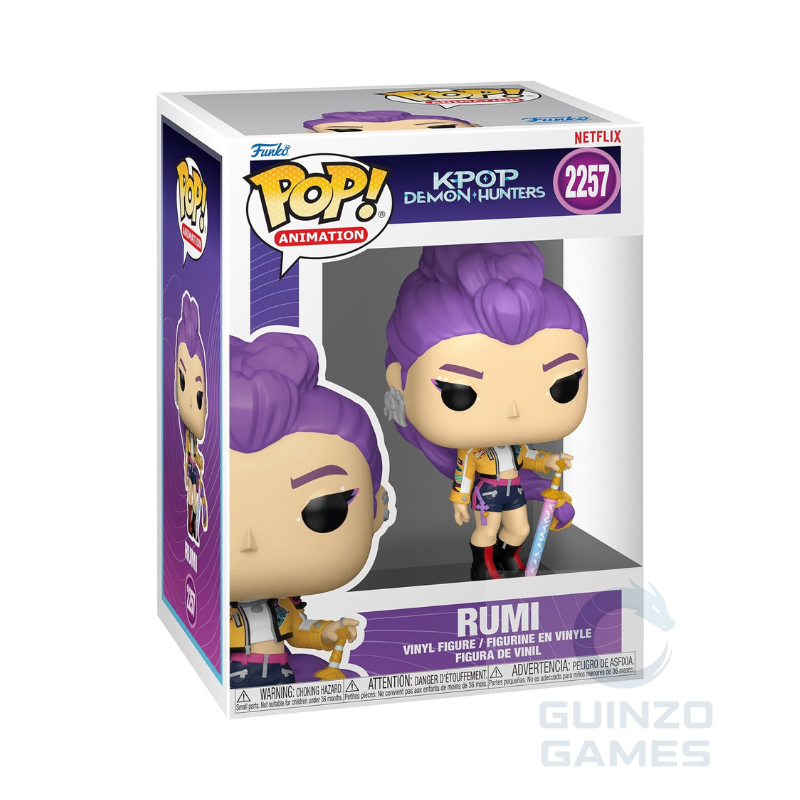 Scatola Funko POP! in vinile di Rumi K‑POP Demon Hunters, figura in posa