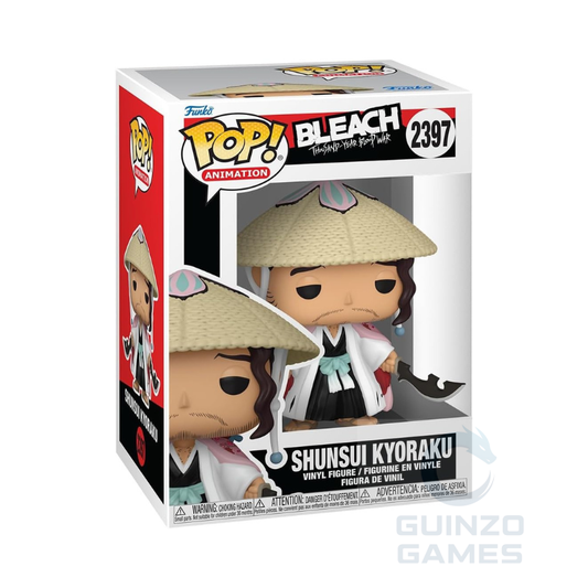 Figura Funko POP Bleach Shunsui Kyoraku in scatola con cappuccio beige