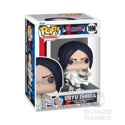 Figura in vinile FUNKO POP Bleach Uryu Ishida con occhiali e mantello bianco