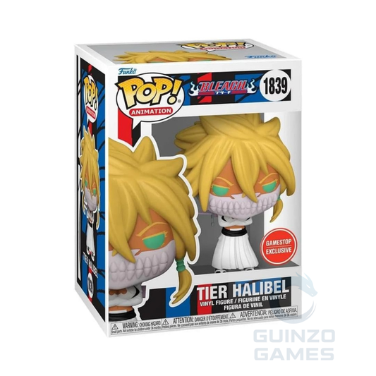 Personaggio Funko POP Tier Halibel in confezione, capelli biondi e abito bianco
