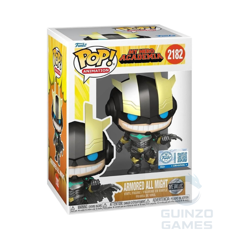 Figura Funko Pop in metallo Armored All Might 2182, scatola da collezione