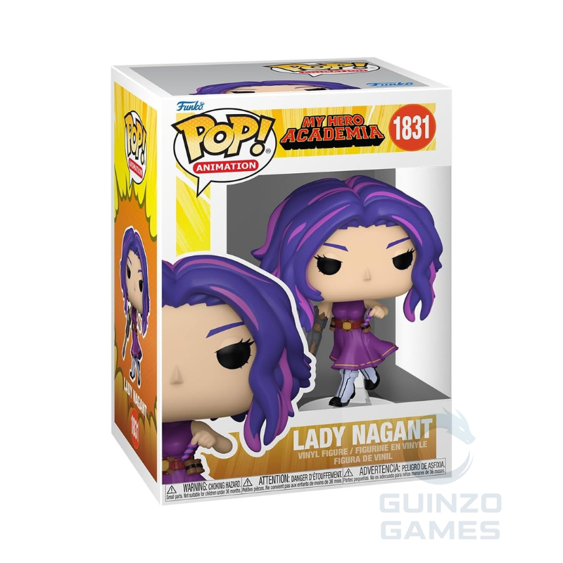 Scatola Funko Pop Lady Nagant 1831, figura in vinile viola e capelli viola