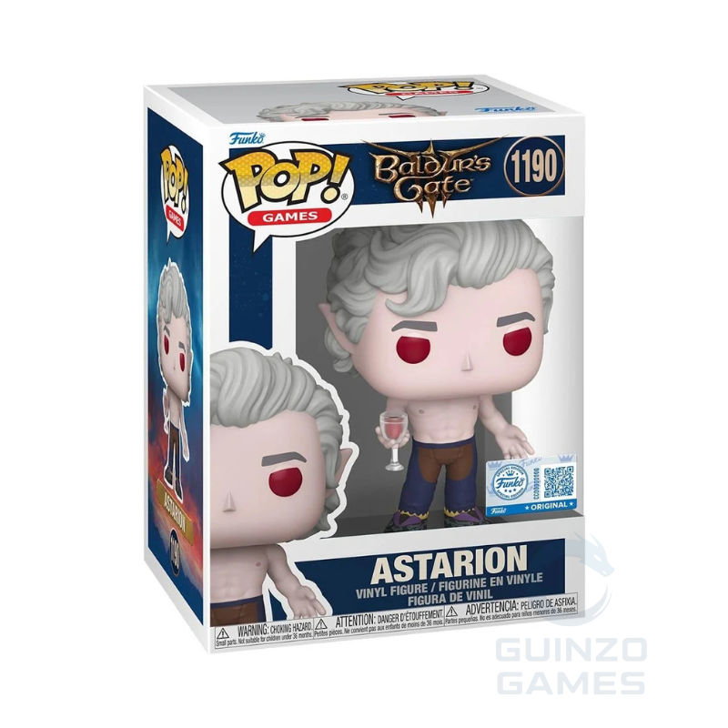 Figurina Funko POP Astarion in vinile, confezione da collezione.