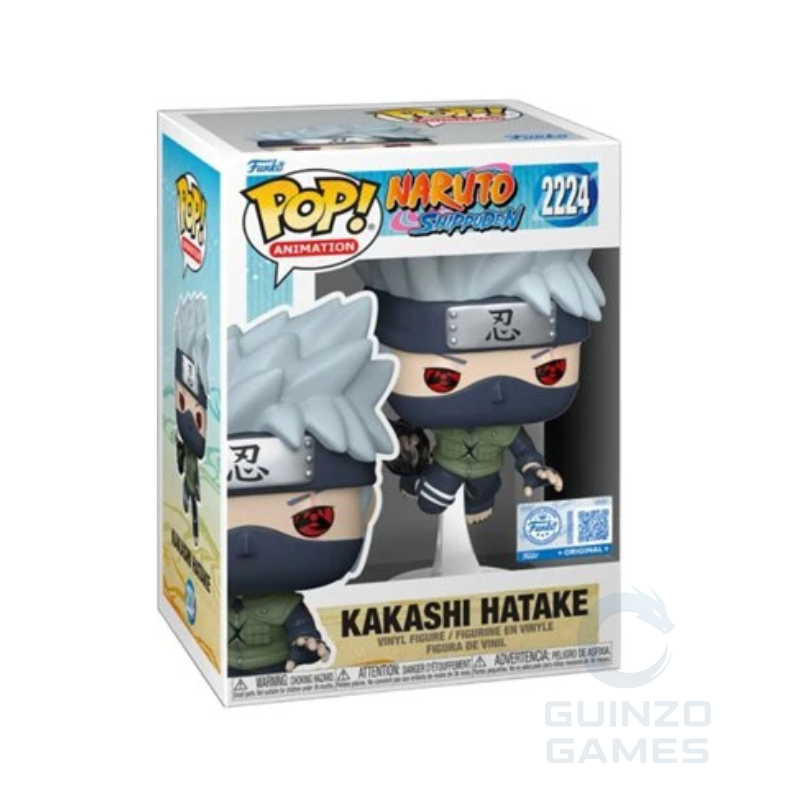 Figurina Funko POP Naruto Shippuden Kakashi Hatake 2224 esclusiva, cappuccio grigio