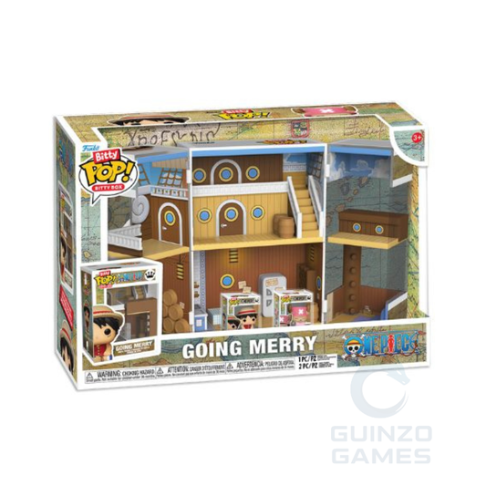 FUNKO POP Bitty Box Going Merry figür kutusu, binaya benzeyen diorama