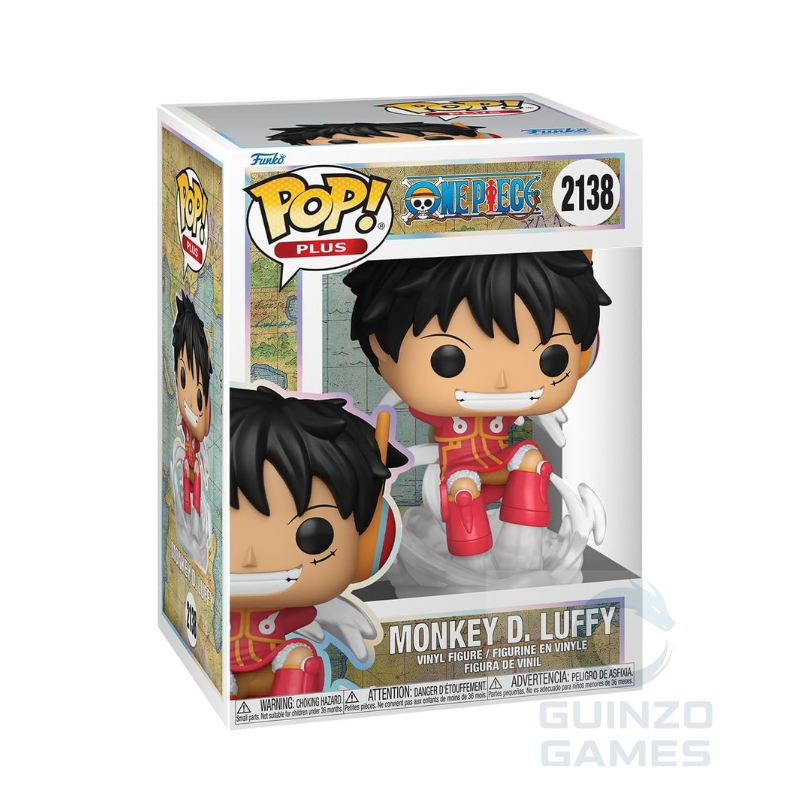 Scatola con figurina Funko Pop Monkey D. Luffy tuta rossa