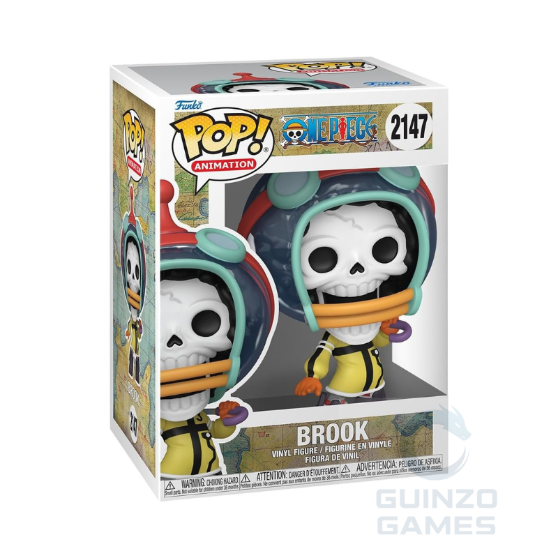 Action figure Funko POP Animation Brook 2147 in vinile, confezione da scatola