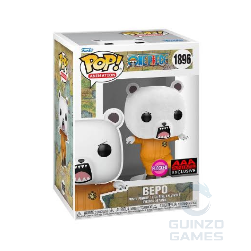 Figura da collezione Funko Pop floccata Bepo in scatola, orsetto bianco