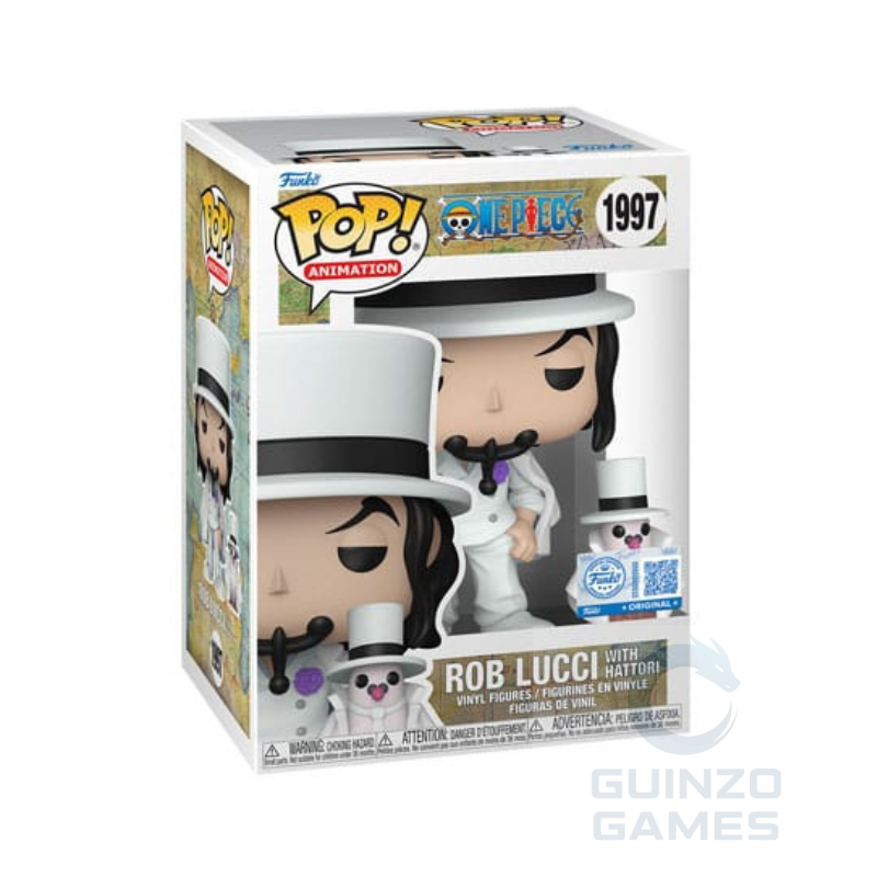Figura Funko POP in vinile in scatola, Rob Lucci con accessori Hattori 1997