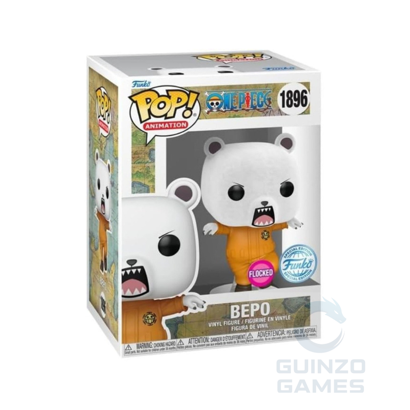 Action figure Bepo Funko Pop! flocked con sciarpa arancione in scatola 1896