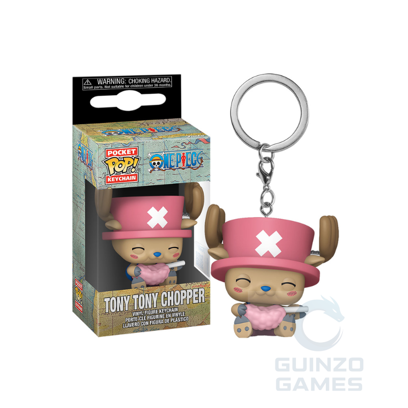 Portachiavi Tony Tony Chopper in vinile, cappello rosa; confezione in scatola visibile