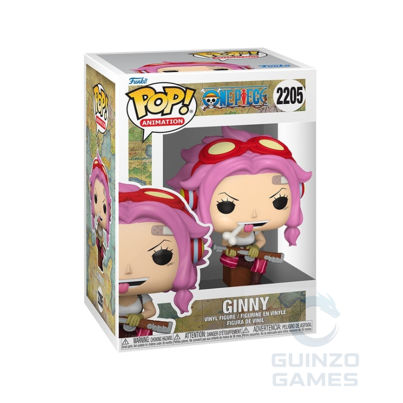 Figura Funko POP Ginny in vinile, capelli viola e accessorio rosso, in scatola