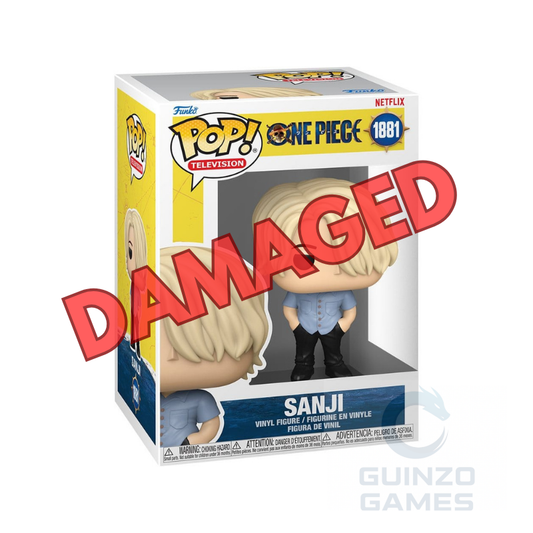 Scatola Funko POP! One Piece Sanji 1881 in vinile, scritta DAMAGED