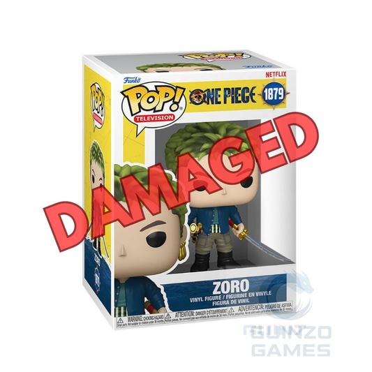 Figura Funko Pop di Zoro in confezione, vinile