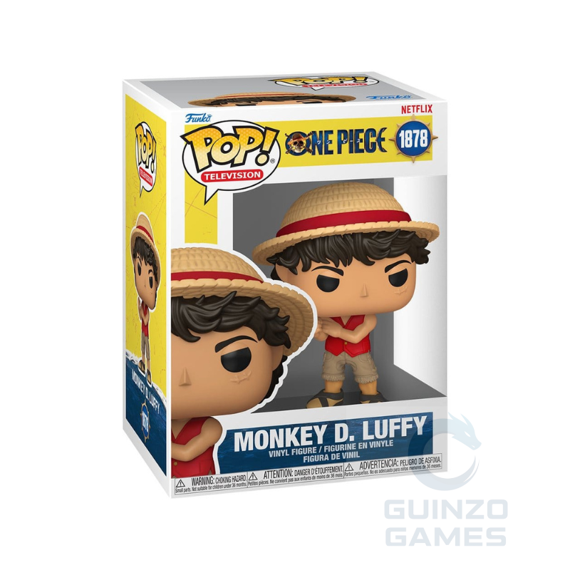 Scatola con figurina Funko Pop in vinile di Monkey D. Luffy con cappello di paglia