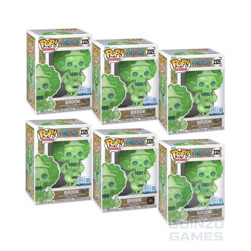 Bundle 6 figure Funko Pop Brook Glow Chase in scatola, verde
