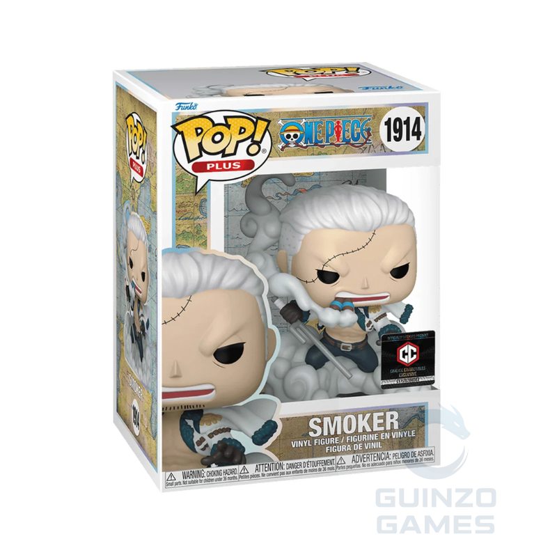 Action figure Funko POP Smoker in scatola, capelli bianchi e divisa chiara
