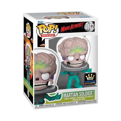 FUNKO POP MOVIES : MARS ATTACK - MARTIAN SOLDIER 1877 SPECIALITY SERIES