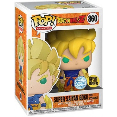 FUNKO ANIMATION: DRAGON BALL Z - SUPER SAIYAN GOKU 860 (FIRST APPEARANCE) (GITD)