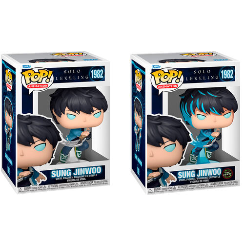 FUNKO POP ANIMATION : SOLO LEVELING - SUNG JINWOO 1982 BUNDLE CHASE