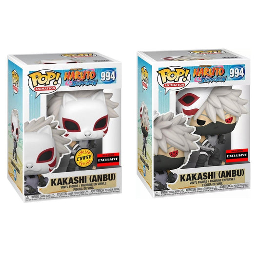 FUNKO POP ANIMATION : NARUTO - KAKASHI ANBU 994 BUNDLE CHASE AAA EXCLUSIVE