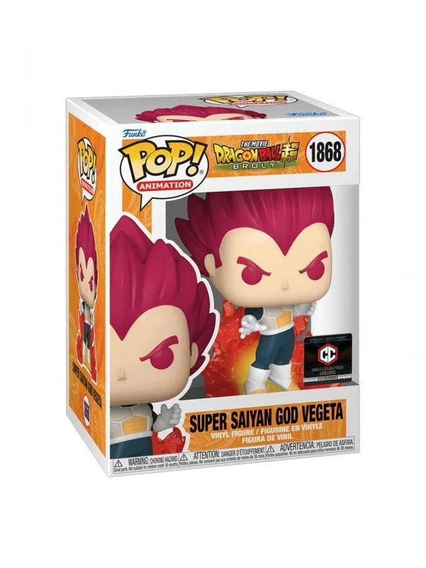 FUNKO POP ANIMATION : DRAGON BALL SUPER BROLY - SUPER SAIYAN GOD VEGETA 1868 CHALICE EXCLUSIVE