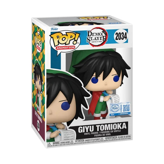 FUNKO POP ANIMATION : DEMON SLAYER - GIYU TOMIOKA 2034 HOLIDAY EXCLUSIVE
