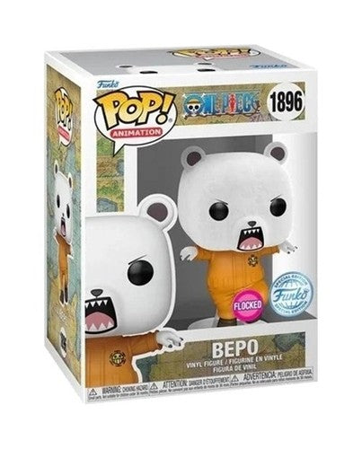 FUNKO POP ANIMATION : ONE PIECE - BEPO FLOCKED 1896 SPECIAL EDITION